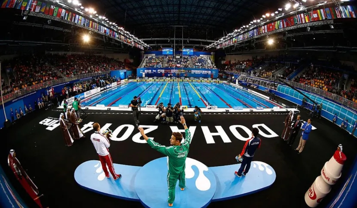 World Aquatics Championship opens the Aqua Market fan zone at Aspire Dome